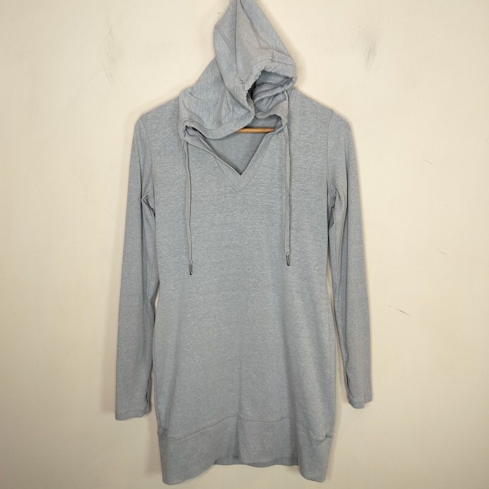 Athleta‎ Hooded Long Sleeve Dress Thumb Holes Stretch Athleisure